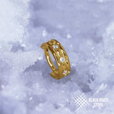 Кликер Royal Crystal PVD Yellow 1.2мм