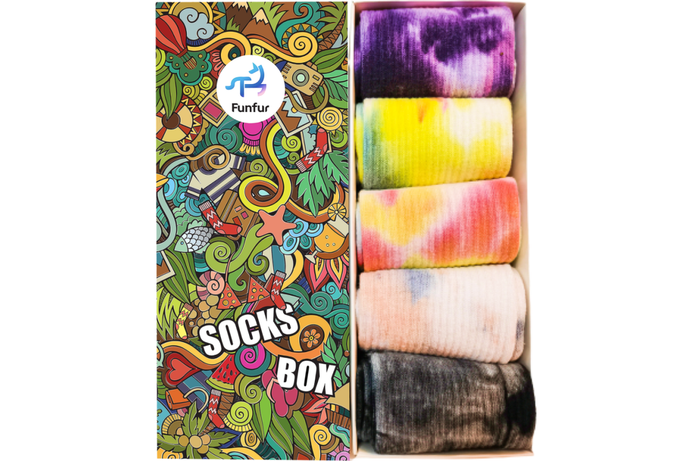 Носки Funfur Tie-dye в наборе 5 пар