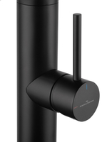 Смеситель для кухни с гибким изливом и подключением фильтра WONZON & WOGHAND, Черный матовый (WW-88458007-MB)