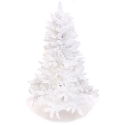 Ёлка «Звон вьюги» 120 см, ПВХ (278 веток), белый иней, Белый