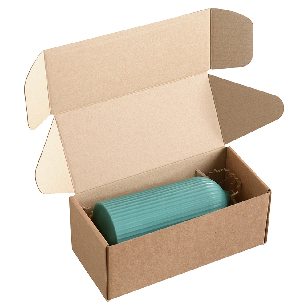 Свеча декоративная бирюзового цвета из коллекции edge, 16,5см