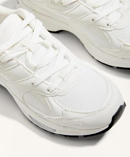 Oysho Универсальные беговые кроссовки, белый