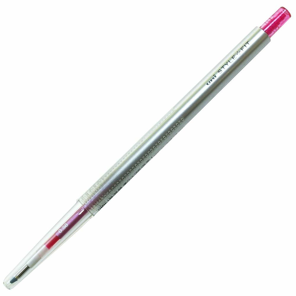 Гелевая ручка 0,38 мм Uni Style Fit - Baby Pink -  светло-розовые чернила