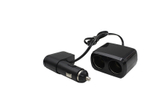 Разветвитель прикуривателя 2гнезда + 2USB черный WF027