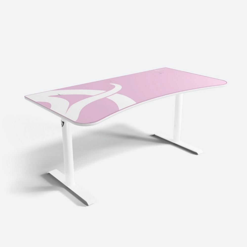 Стол для компьютера Arozzi Arena Gaming Desk - White-Pink (ARENA-WHITE-PINK)