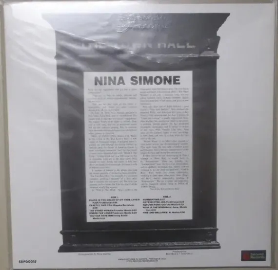 Nina Simone – Nina Simone At Town Hall LP