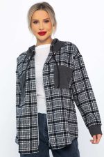 Рубашка с капюшоном Стокгольм (серая) Б14593-50М LT Collection