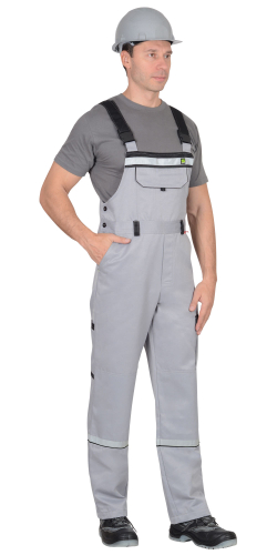 Костюм Nerss-ПРАКТИК куртка, п/к св. серый с черным