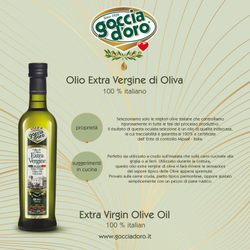 Оливковое масло Goccia D'oro 100% ITALIANO 750мл Италия