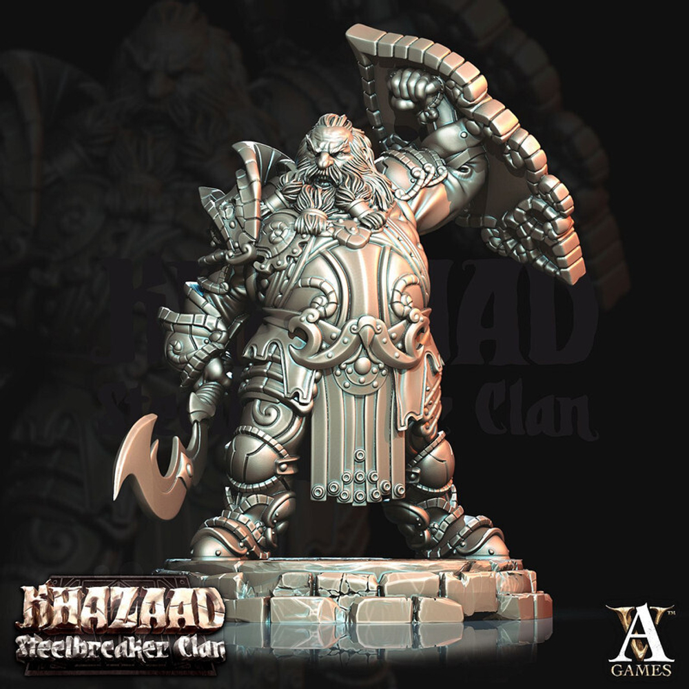 Grand Alliance Order  Dwarfs Дварф воитель с мечом и щитом миниатюра для dnd, днд, pathfinder, фентези, Настольная игра, НРИ, Варгейм, РПГ