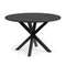 Стол Argo Ø120 см, черная столешница, черные ножки