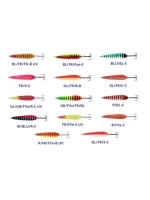 Блесна колебалка Kuusamo Suomi 80/25 GL/GR/FYe/R-C UV