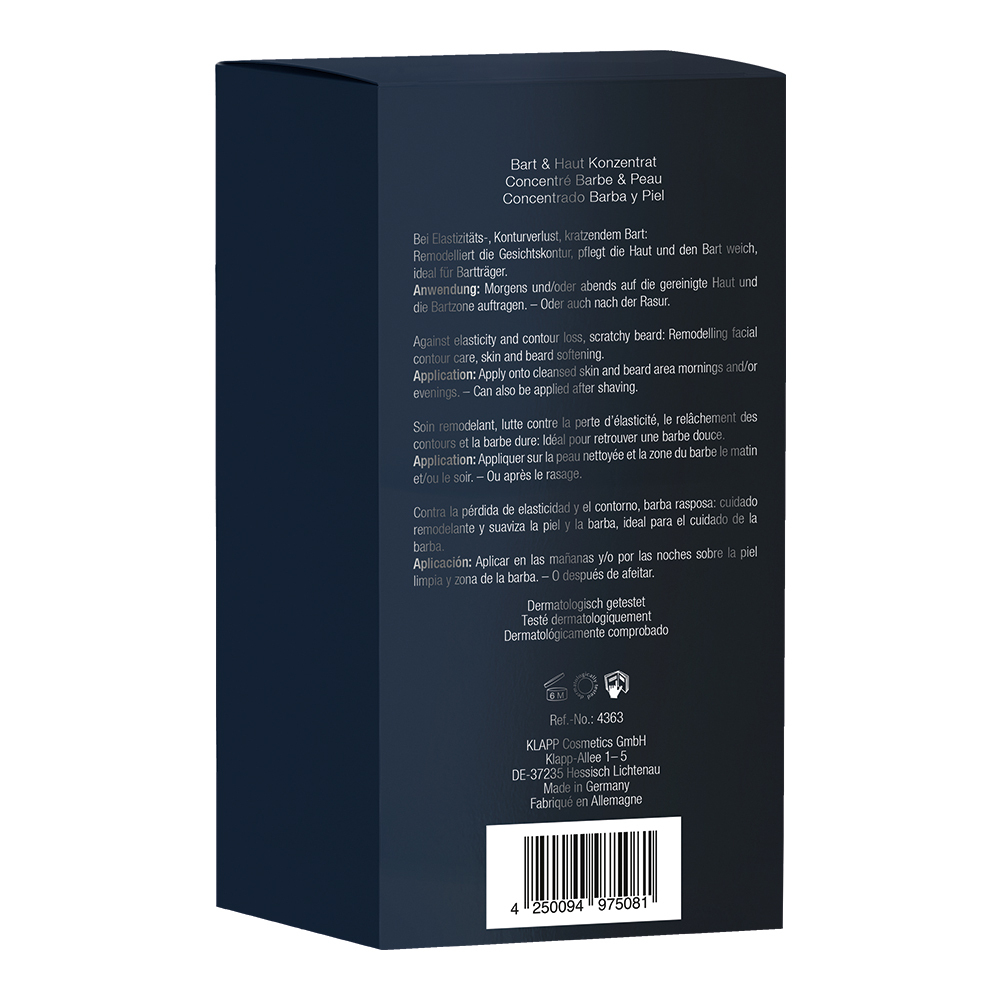 KLAPP Концентрат для ухода за бородой и кожей лица - MEN Shape&Smooth Global Gel, 50 мл