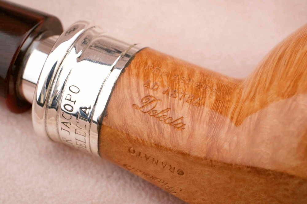 Трубка SER JACOPO Fiammata Granato, в шкатулке