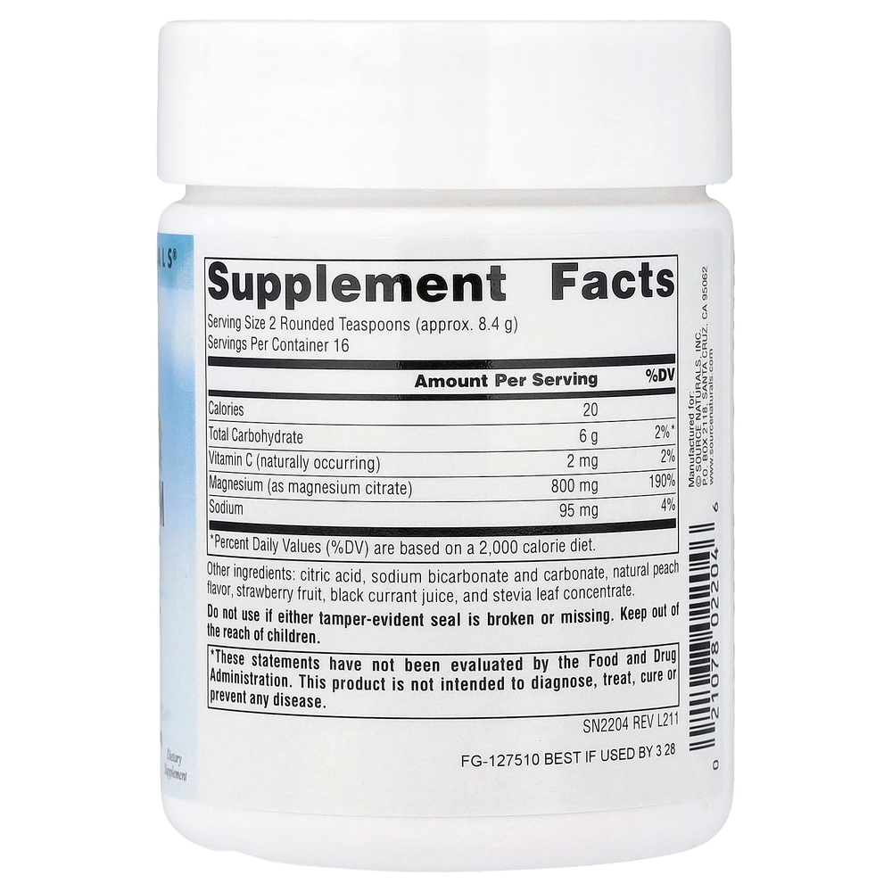 Source Naturals, Magnesium Serene™, Peaceful Body, ягодный вкус, 141,7 г (5 унций)