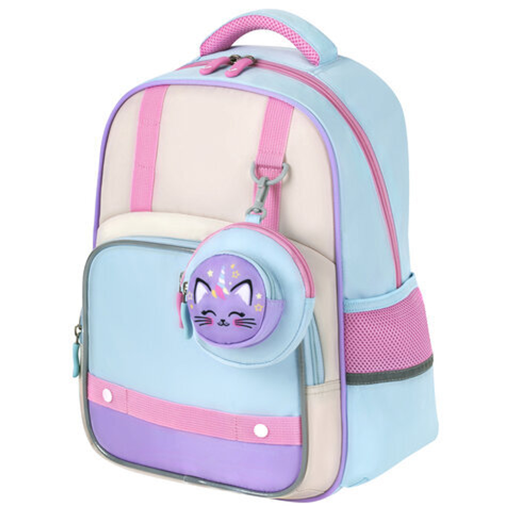 Рюкзак BRAUBERG KIDS MODE с кошельком в комплекте, 1 отделение, "Little sweetie", 39х28x15 см.