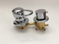 Смеситель для душевой кабины DC 6312  трубка 120мм. хомут,  5 режимом