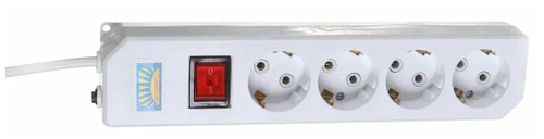 Сетевой фильтр Пересвет 5м 4 розет 10А 220Вт