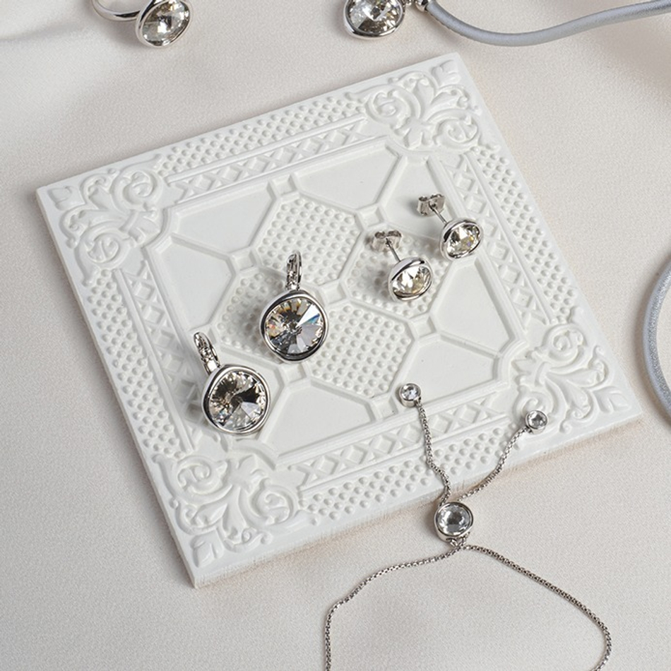 Серьги Fiore Luna Silver Shade A1902.2 BW/S