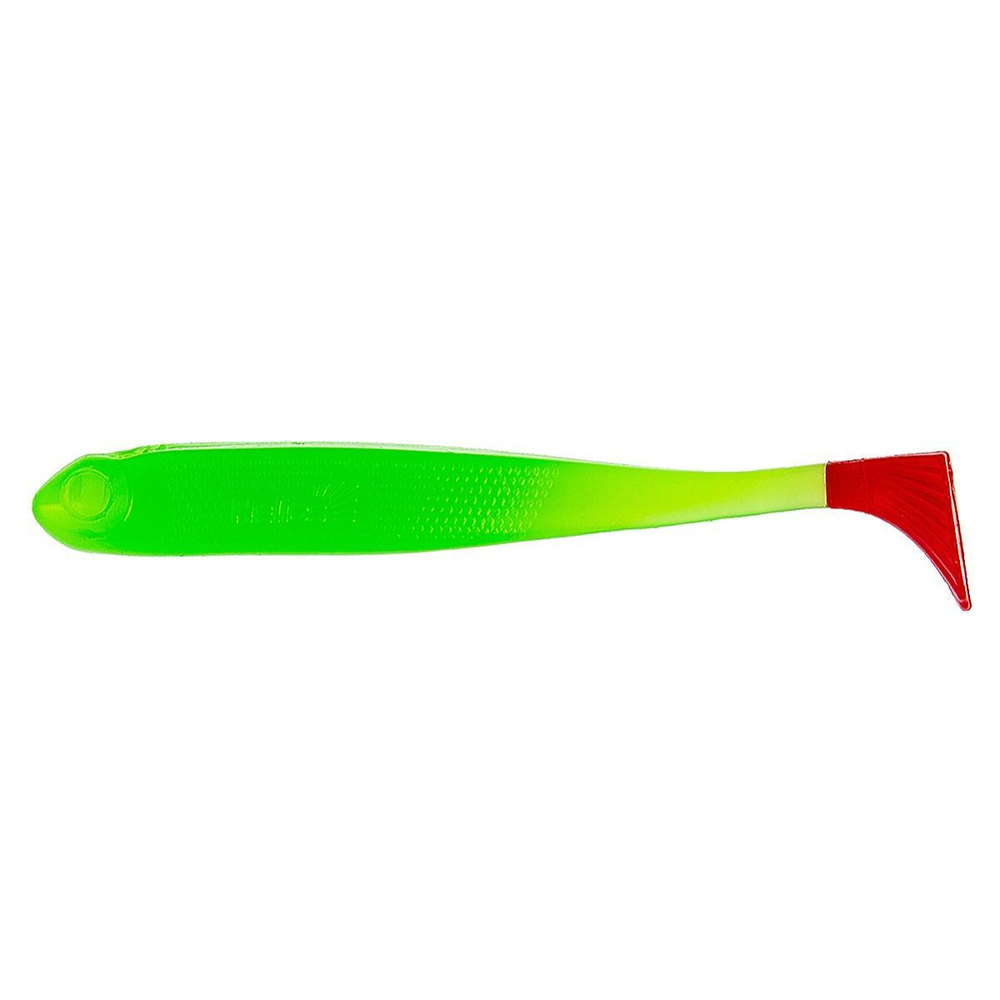 Виброхвост Jumbo 4,95"/12.5 см Lime & Red 5шт. (HS-7-021) Helios