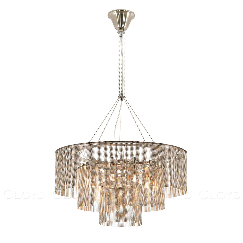 Люстра Cloyd ONASSIS C10 / Ø60 см - никель сатин (арт.11359)