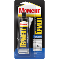 Герметик Момент 3002431 Гермент силиконовый санитарный прозрачный 70 мл.
