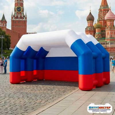 Надувная сцена для праздника «Русская душа», 5×3,5×3,5 м