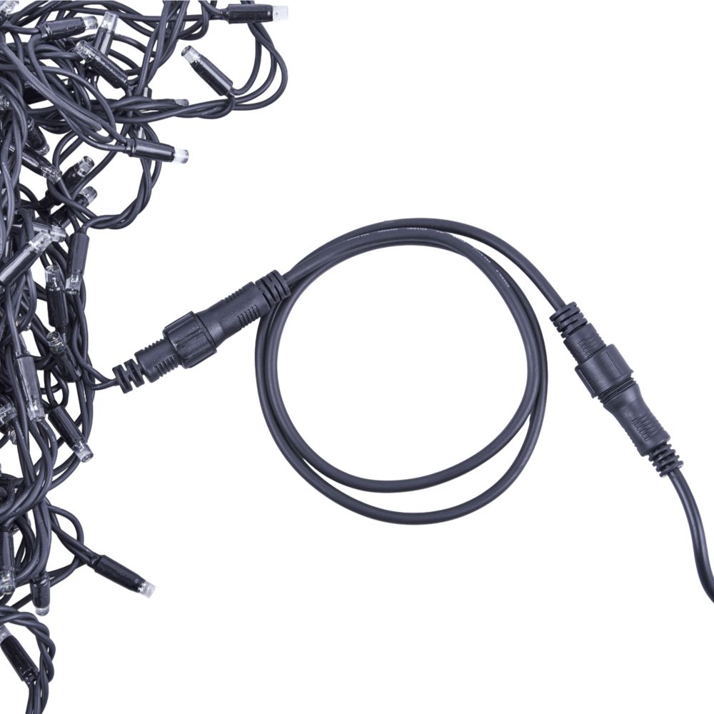 UCX-F90 E-1M-BK Удлинитель для гирлянд серии F90PRO. 1м. Статика-мерцание. IP67. Черный. TM Uniel