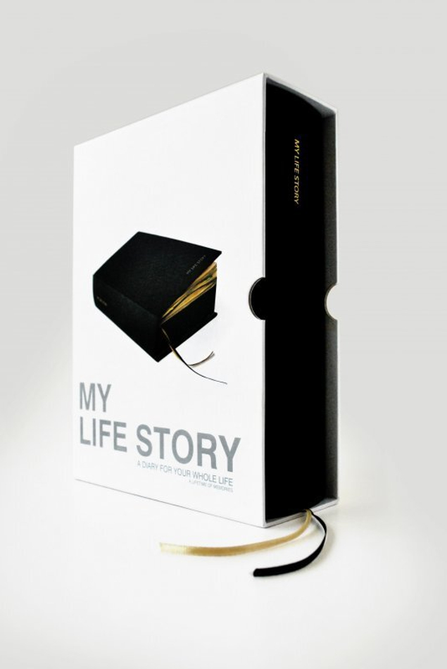 Дневник my life story бежевый