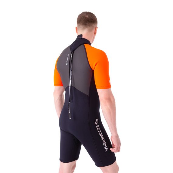 Гидрокостюм Scorpena Hawaii Shorty мужской оранжевый неон