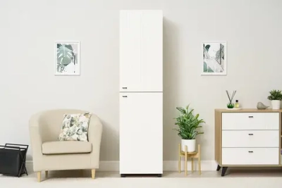 Пенал Ливенто дуб золотой / белый матовый