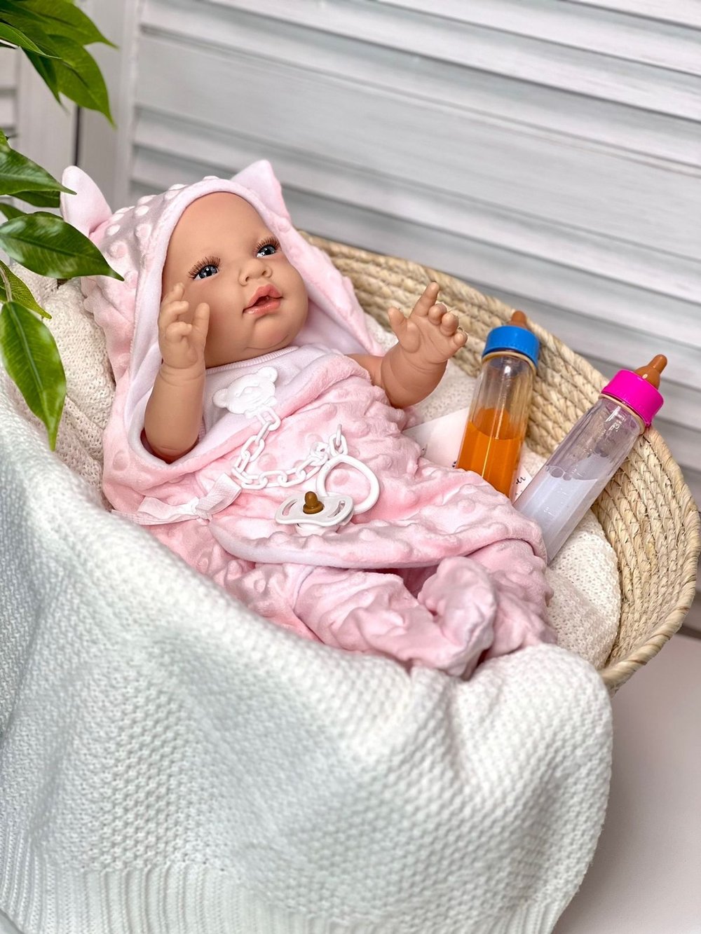 Кукла Marina and Pau 45cм Recien Nacido, виниловая в пакете (M1645K)