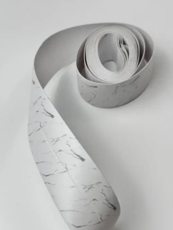 Лента бордюрная для ванны Мрамор белый