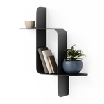 Набор металлических настенных полок UMBRA Montage, 2 шт., черные