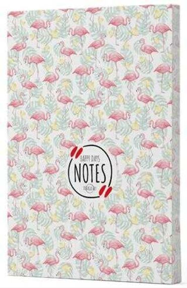 Flamingo 3 - Yan Boyamalı Çizgili Defter