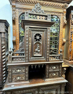 Антикварный узкий буфет бретонь