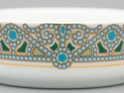 Туалетная коробочка в подарочной упаковке, форма Круглая, рисунок Ландыш майский, арт 81.33187.00.1