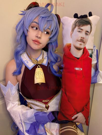 Мини дакимакура Мистер Бист, MrBeast арт. M1100, 60х20 см