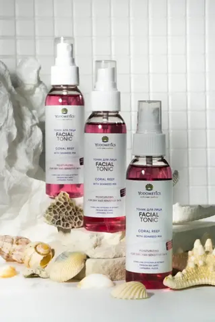 Тоник для лица Коралловый риф увлажняющий для сухой и чувствительной кожи, ТМ YODOMETICS