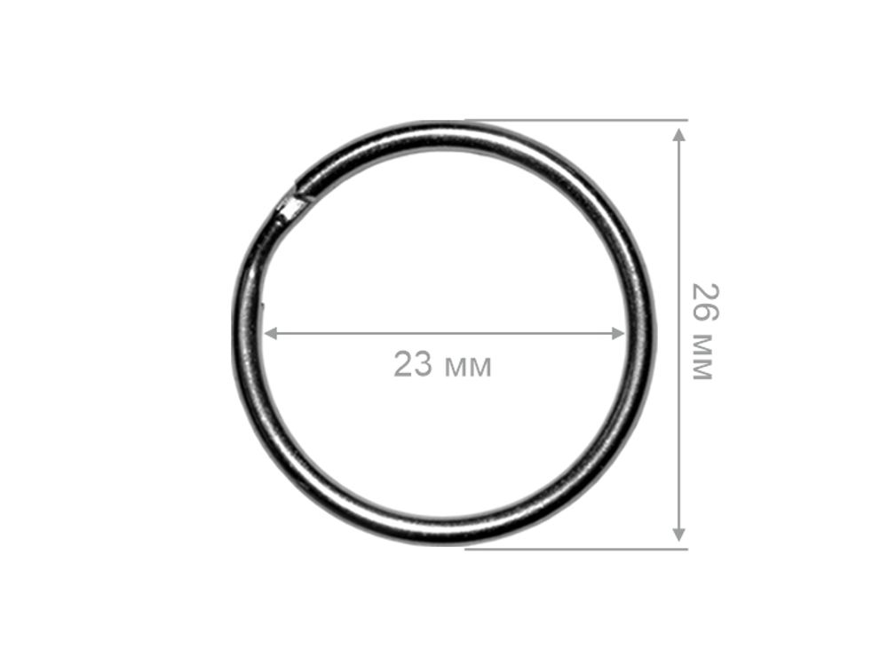 Кольцо для ленты 25 мм, серебристое, 100 шт.