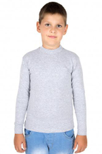 Джемпер для мальчика (122-64, средне-серый меланж)