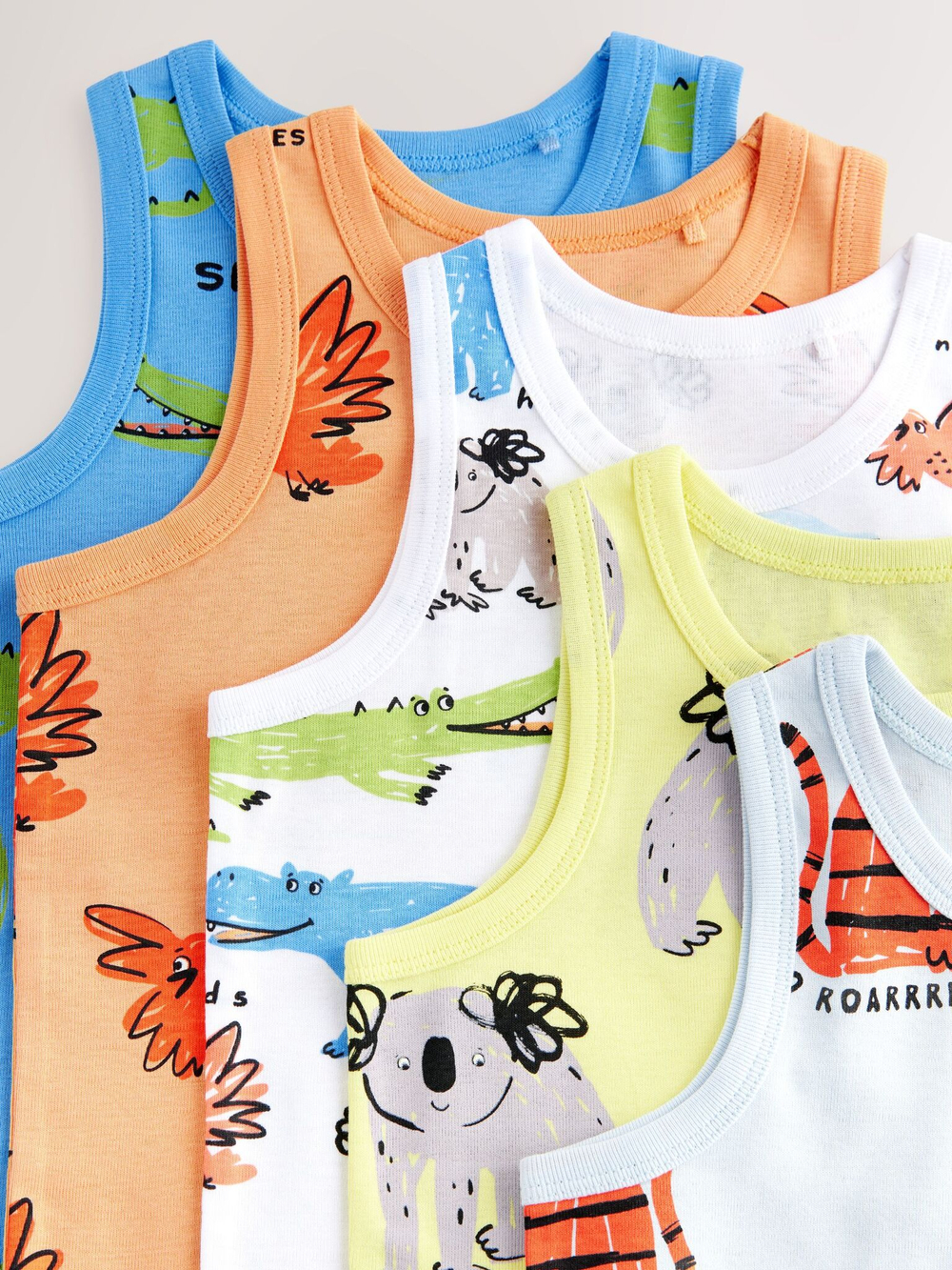 Носки хлопковые для мальчика Next 120-265, 7 шт., Бежевый, Коричневый, Серый