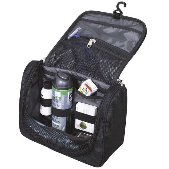 Несессер WENGER  «TOILETRY KIT»,  дорожный, чёрный, 27х11х22 см