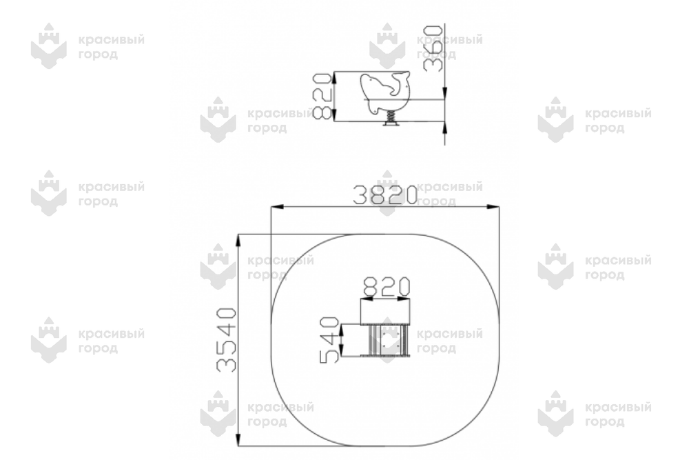Качалка Дельфин