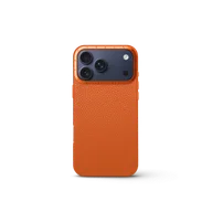 Чехол для iPhone 17 - Зернистая кожа - оранжевый