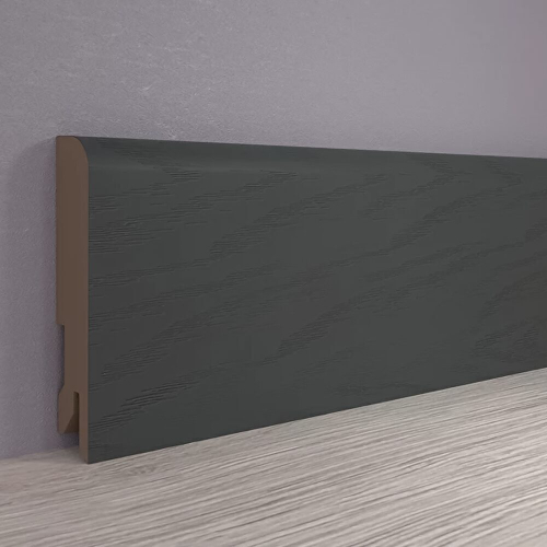 Плинтус Лука Point Line 4053 МДФ Ясень графит