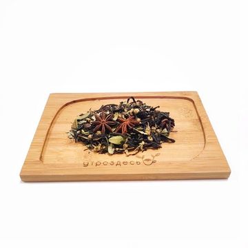 Чёрный чай листовой травяной Томские кружева, 40г