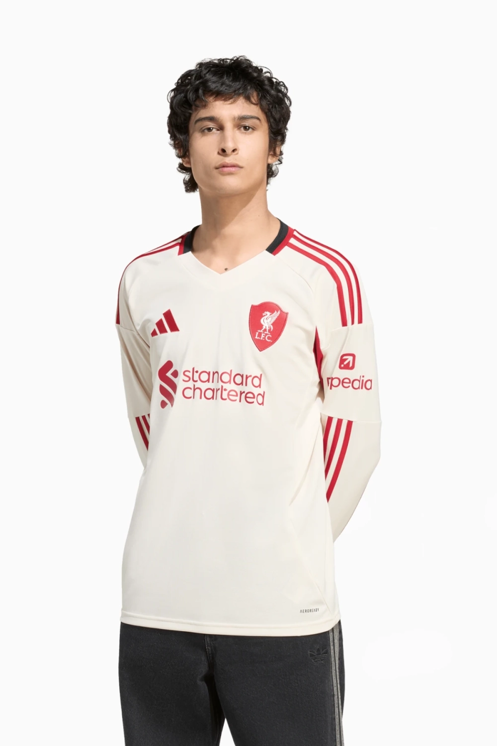 Футболка с длинными рукавами adidas Liverpool FC 25/26 Away - бежевый