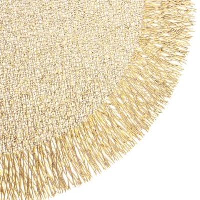 Салфетка на стол 38см «Гранада» плетеная, цвет золото