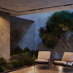 Уличный трековый мангитный светодиодный светильник Maytoni Exility IP   O-TR02-2-S-18WB3K